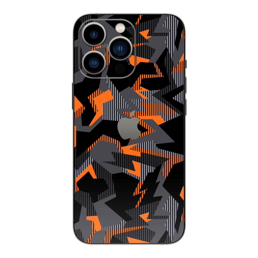 iPhone 14 Pro MAX Orange CAMO Skin, Wrap – Qskinz™ iPhone 14 Pro MAX Orange CAMO Skin, Wrap – Qskinz™