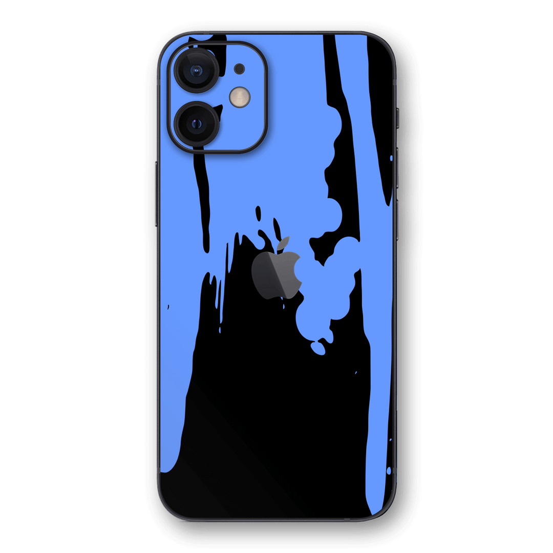 iPhone 12 SIGNATURE Blue Paint Splatter Skin - Premium Protective Skin Wrap Sticker Decal Cover by QSKINZ | Qskinz.com