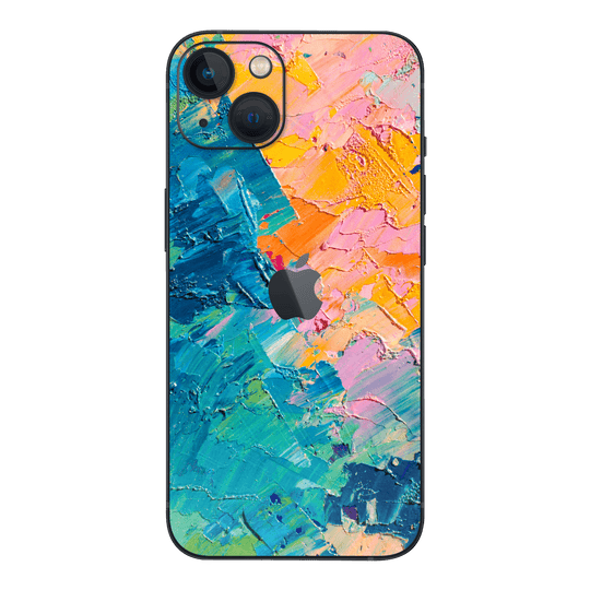 iPhone 13 SIGNATURE Abstract Painting of Sea and Sands Skin - Premium Protective Skin Wrap Sticker Decal Cover by QSKINZ | Qskinz.com