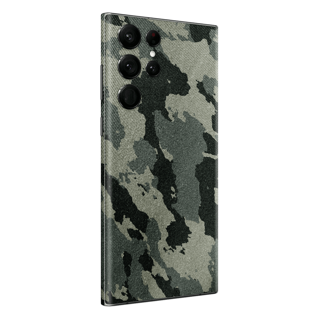 Samsung Galaxy S22 ULTRA Print Printed Custom SIGNATURE Hidden in The Forest Camouflage Pattern Skin Wrap Sticker Decal Cover Protector by EasySkinz | EasySkinz.com
