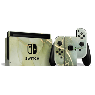 Nintendo SWITCH SIGNATURE AGATE GEODE Green-Gold Skin