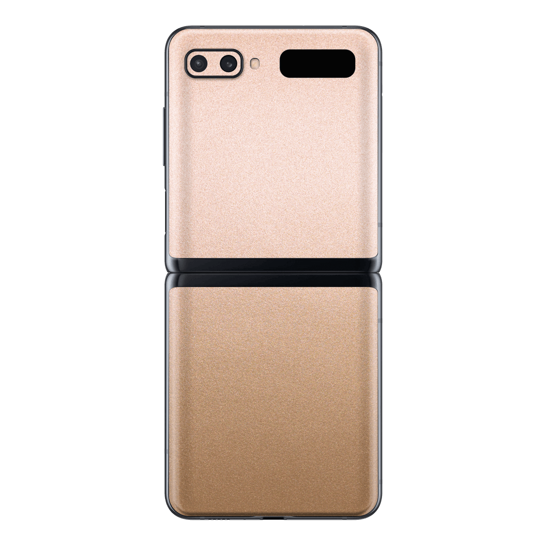 Samsung Galaxy Z Flip 5G Luxuria Rose Gold Metallic Skin Wrap Sticker Decal Cover Protector by EasySkinz