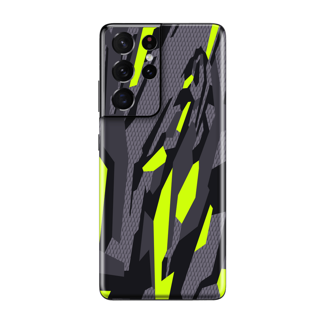 Samsung Galaxy S21 ULTRA SIGNATURE Abstract Green CAMO Skin Abstract Green Camouflage: N25 NO