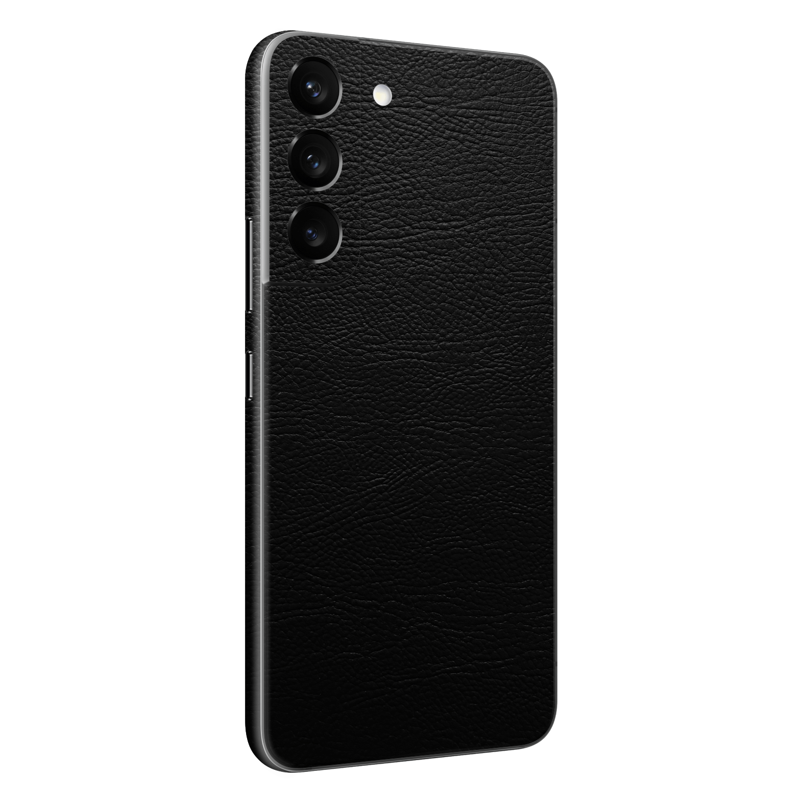 Samsung Galaxy S22+ PLUS Luxuria Riders Black Leather Jacket 3D Textured Skin Wrap Decal Cover Protector by EasySkinz | EasySkinz.com