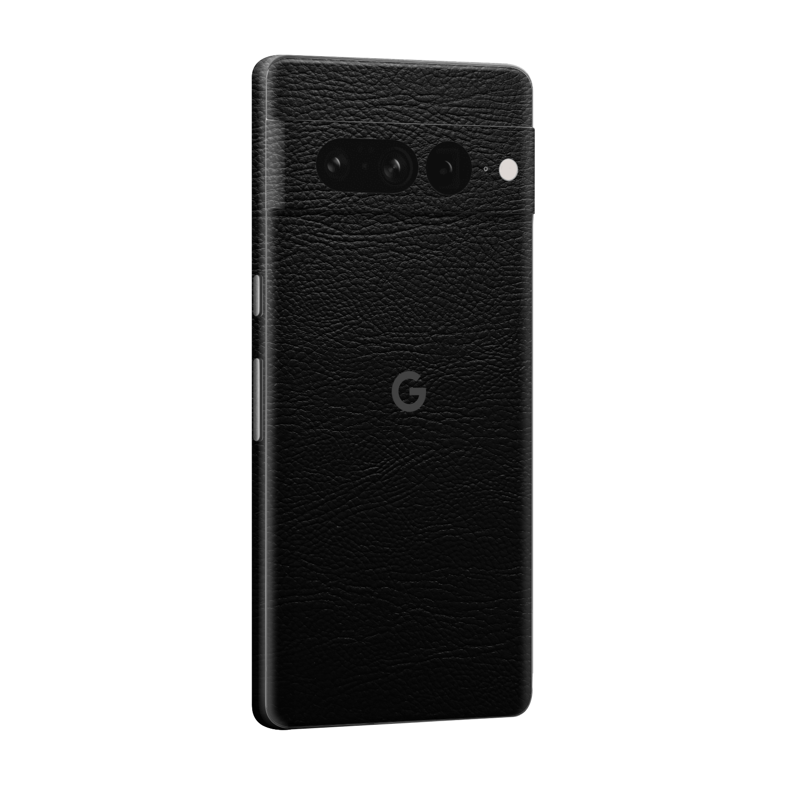 Google Pixel 7 PRO (2022) BLACK LEATHER Skin Wrap Sticker Decal Cover Protector by EasySkinz | EasySkinz.com