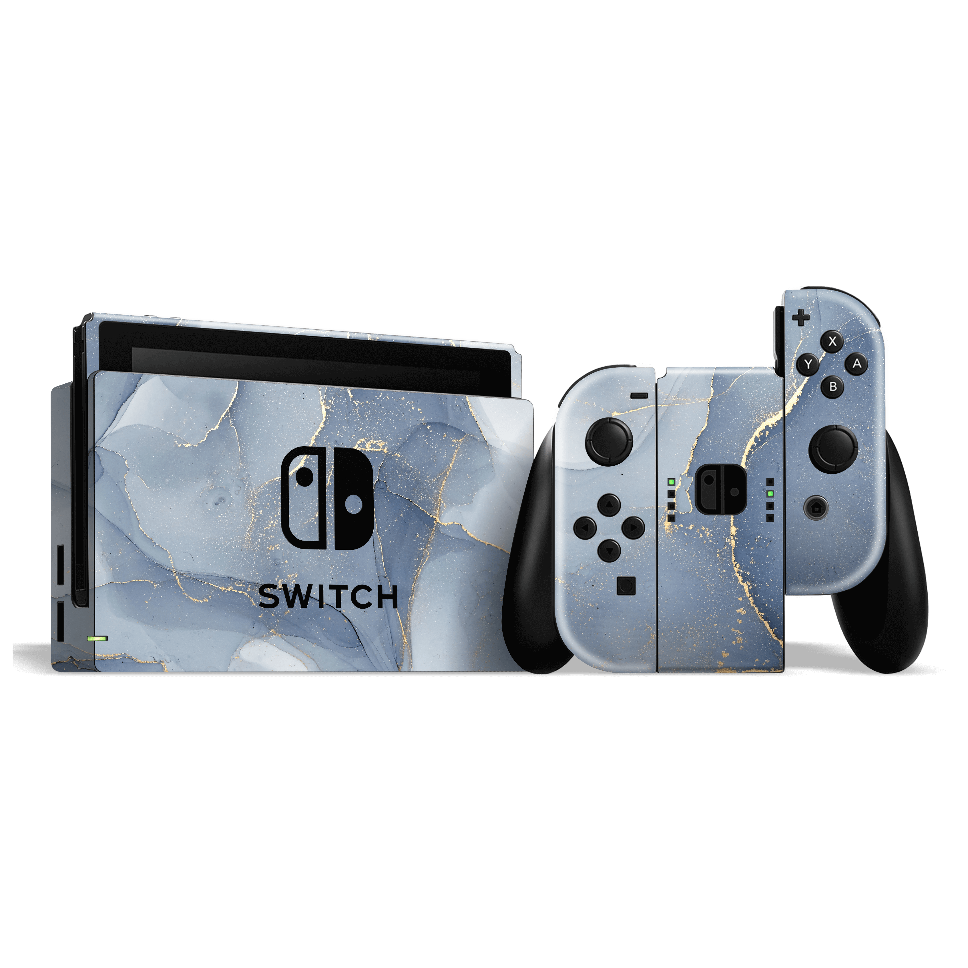 Nintendo SWITCH SIGNATURE AGATE GEODE Gold Skin