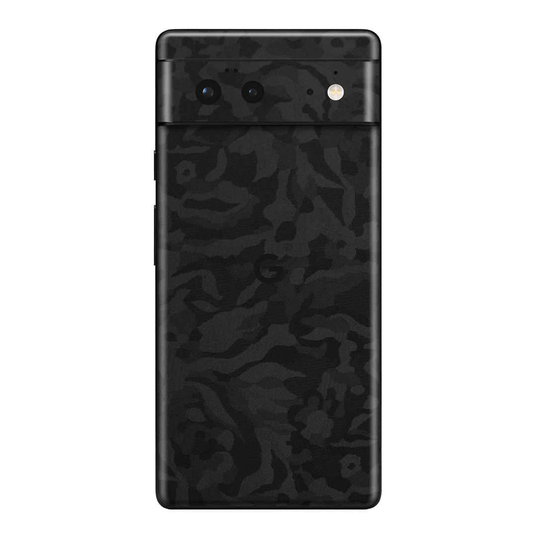 Google Pixel 6 Luxuria Black 3D Textured Camo Camouflage Skin Wrap Sticker Decal Cover Protector by EasySkinz | EasySkinz.com