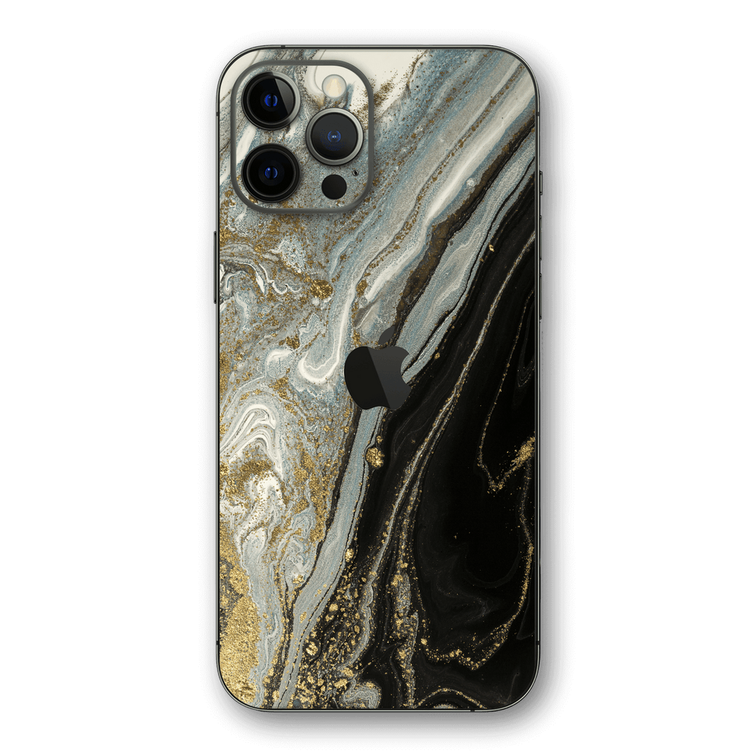 iPhone 12 PRO SIGNATURE GOLD DUST Mystery Skin - Premium Protective Skin Wrap Sticker Decal Cover by QSKINZ | Qskinz.com