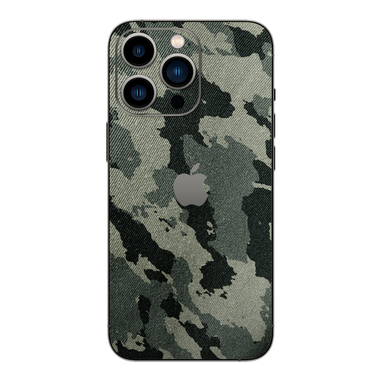 iPhone 13 PRO Print Printed Custom Signature Hidden in the forest Camouflage Pattern Skin Wrap Sticker Decal Cover Protector by EasySkinz