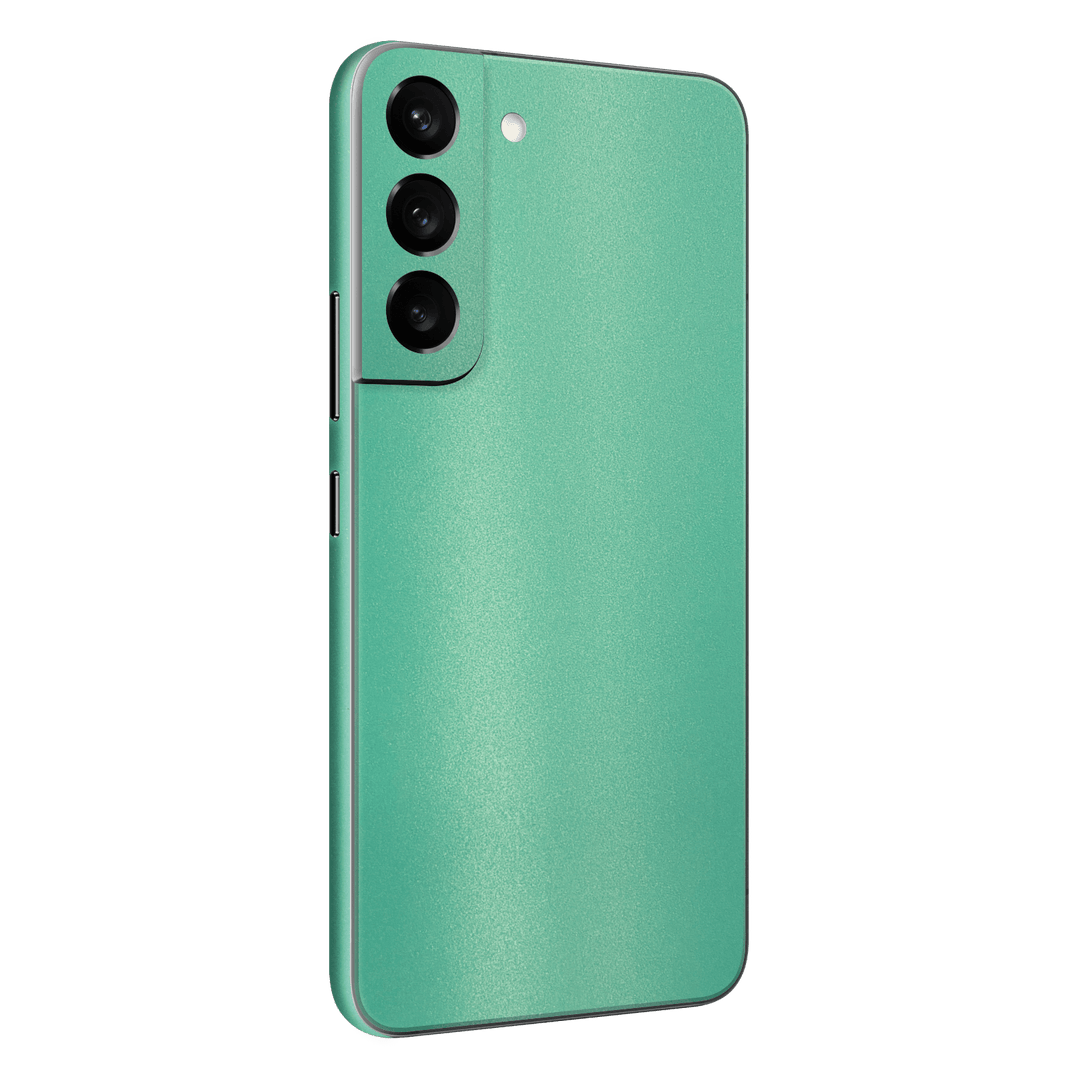 Samsung Galaxy S22+ PLUS Mint Green Metallic Matt Matte Skin Wrap Sticker Decal Cover Protector by EasySkinz | EasySkinz.com