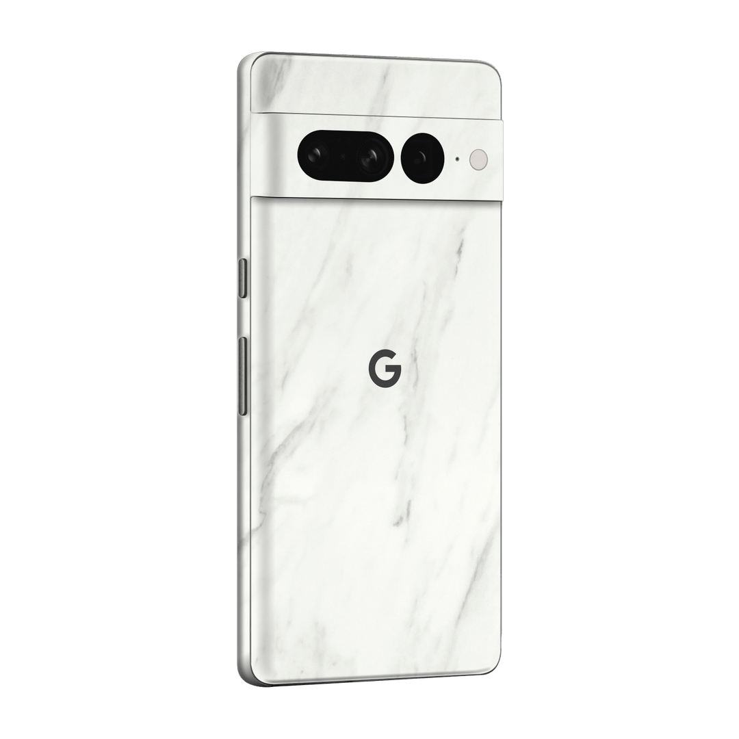 Google Pixel 7 PRO (2022) Luxuria White Marble Stone Skin Wrap Sticker Decal Cover Protector by EasySkinz | EasySkinz.com