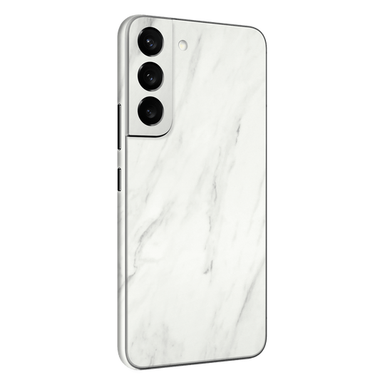 Samsung Galaxy S22 Luxuria White MARBLE Stone Skin Wrap Decal Cover Protector by EasySkinz | EasySkinz.com