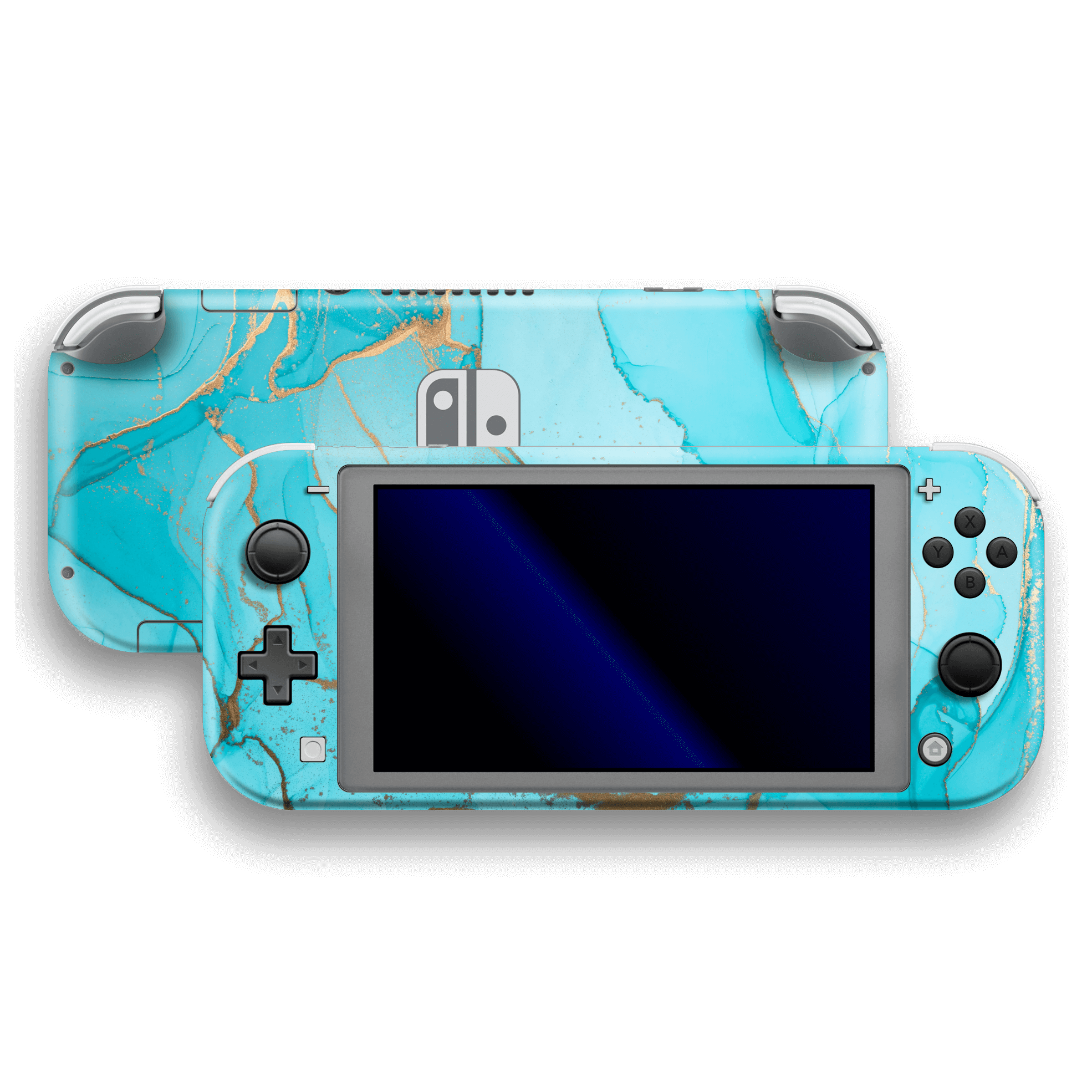 Nintendo Switch LITE SIGNATURE AGATE GEODE Aqua Skin