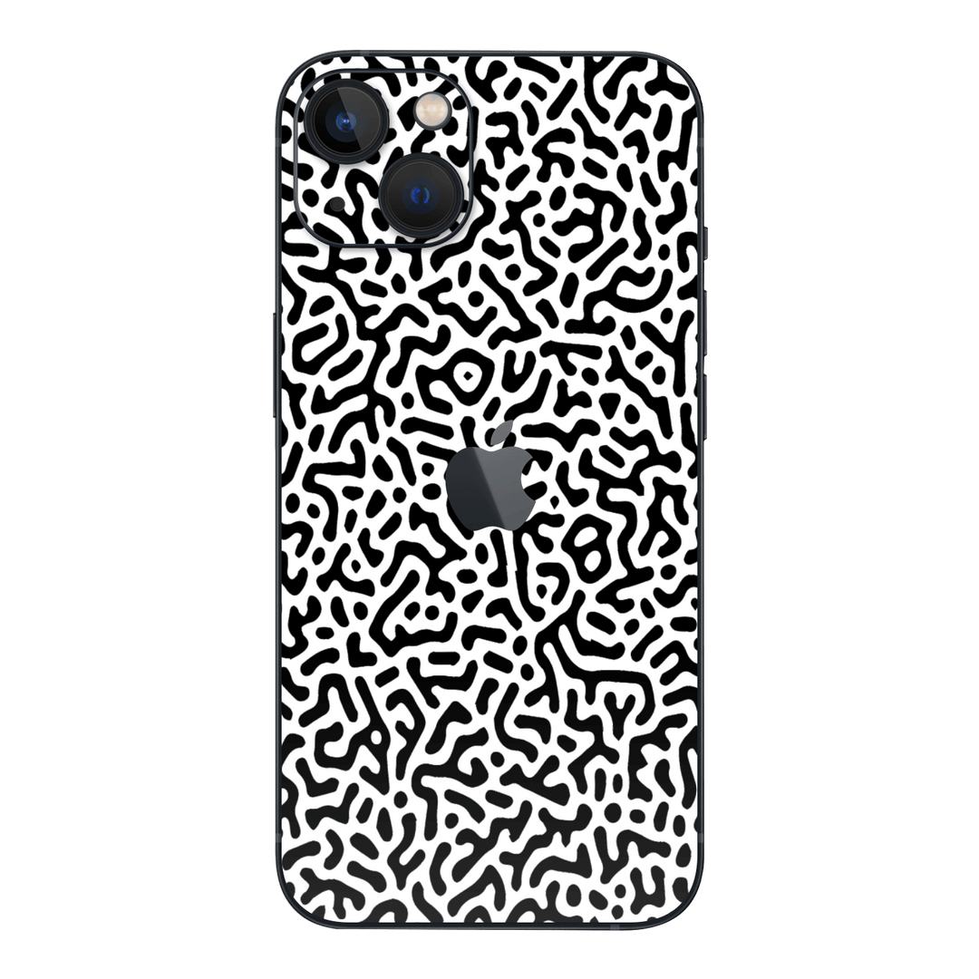 iPhone 14 Print Printed Custom Signature Tribal Black and White Wrap Sticker Decal Cover Protector by EasySkinz