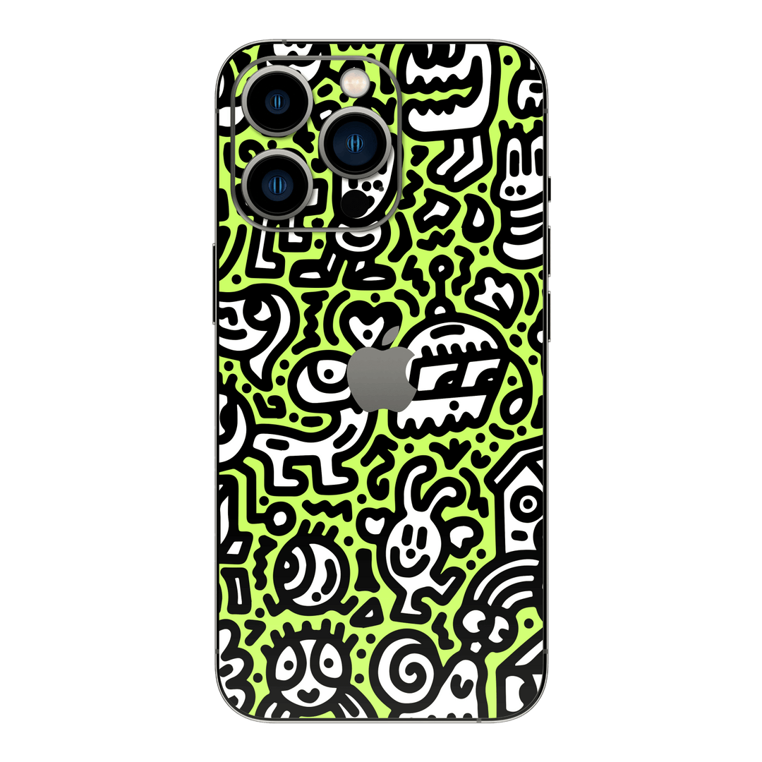 iPhone 14 PRO SIGNATURE Green Tribal Skin - Premium Protective Skin Wrap Sticker Decal Cover by QSKINZ | Qskinz.com