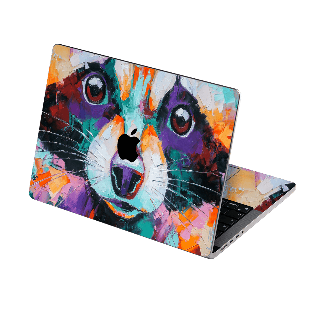 MacBook PRO 16" (2021) Print Printed Custom Signature Oil Painting of a Little Buddy Skin Wrap Sticker Decal Cover Protector by EasySkinz | EasySkinz.com