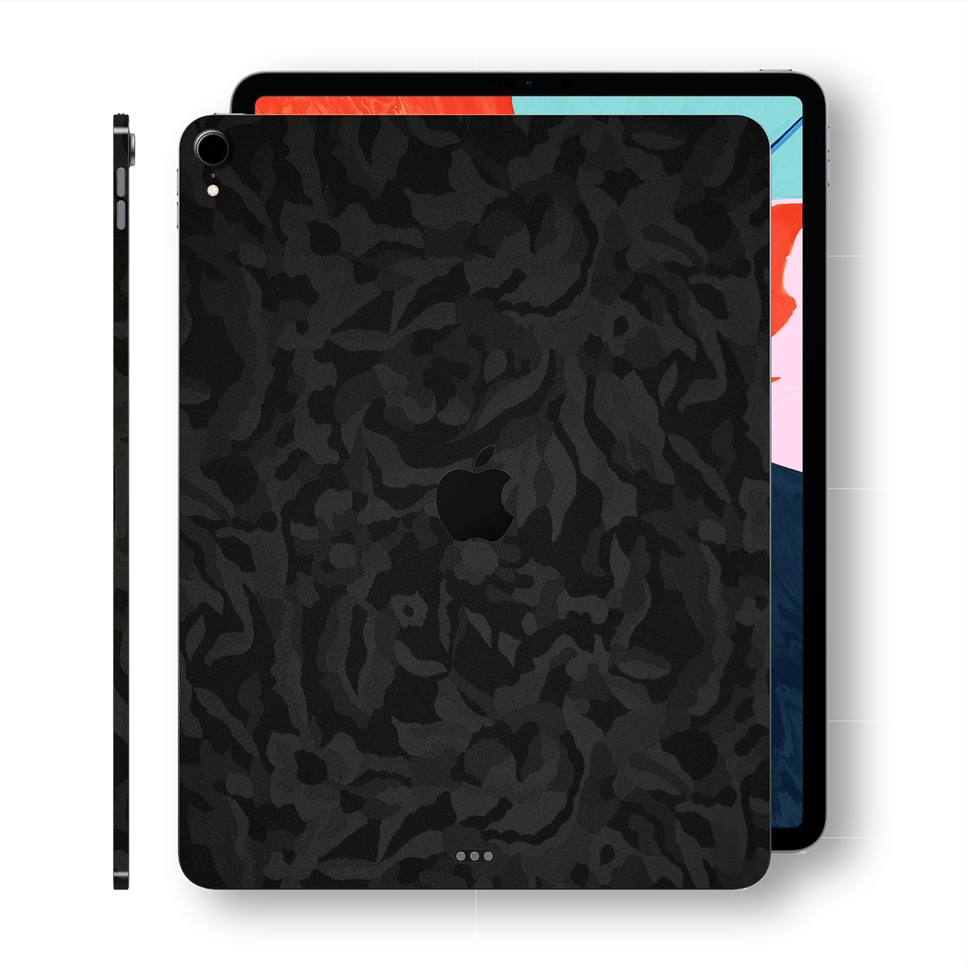 iPad PRO 11-inch 2018 Luxuria Black 3D Textured Camo Camouflage Skin Wrap Decal Protector | EasySkinz