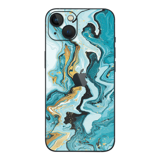 iPhone 13 mini Print Printed Custom Signature AGATE GEODE Sunshine Over the Waves Skin Wrap Sticker Decal Cover Protector by EasySkinz