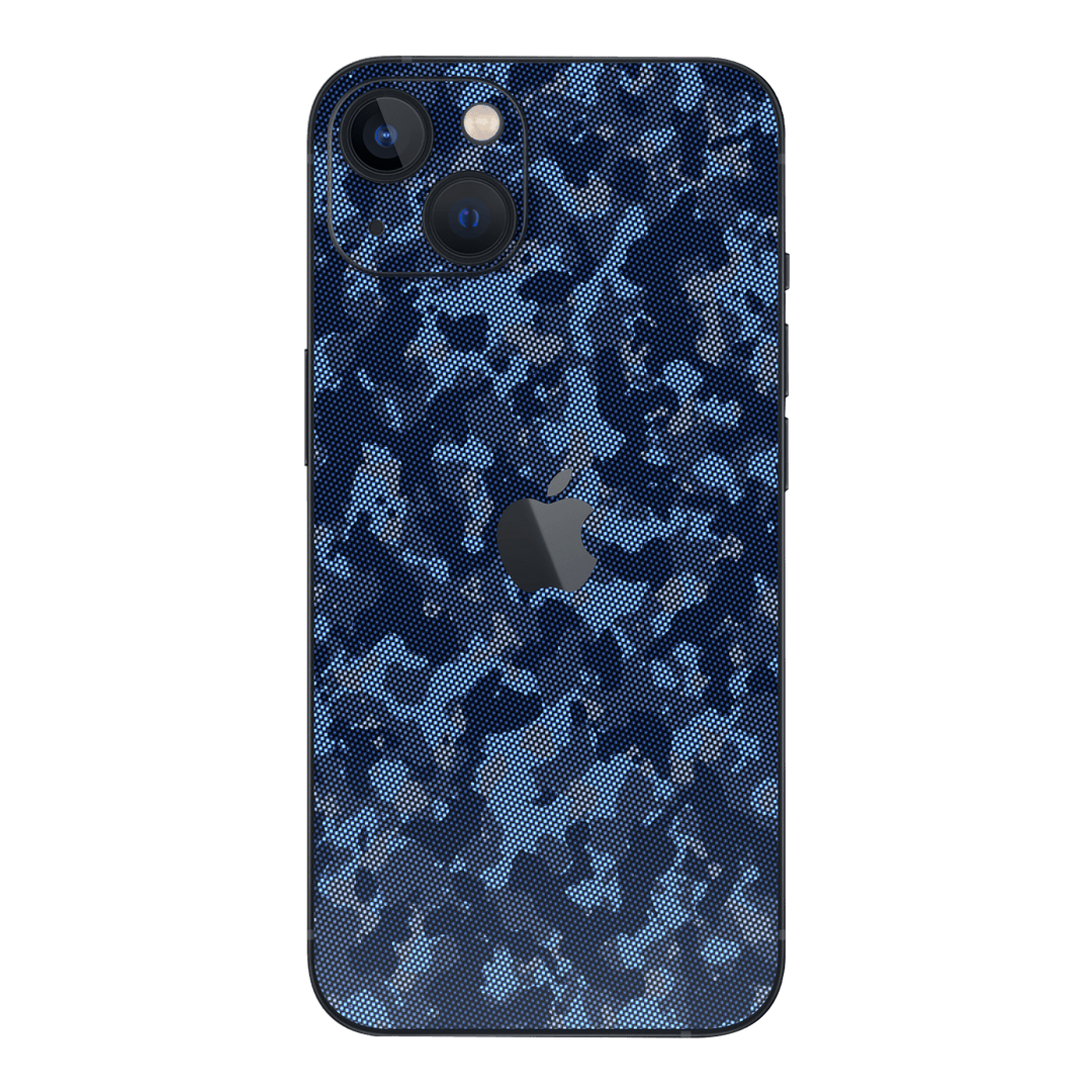 iPhone 14 Plus SIGNATURE Textile BLUE CAMO Skin - Premium Protective Skin Wrap Sticker Decal Cover by QSKINZ | Qskinz.com