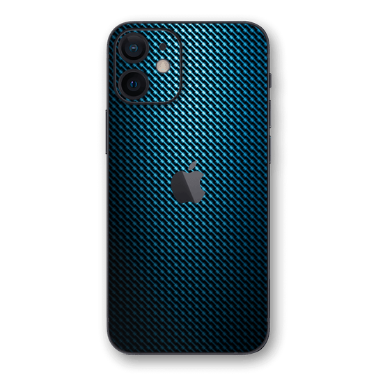 iPhone 12 SIGNATURE HydroCarbon BLUE Grid Skin - Premium Protective Skin Wrap Sticker Decal Cover by QSKINZ | Qskinz.com