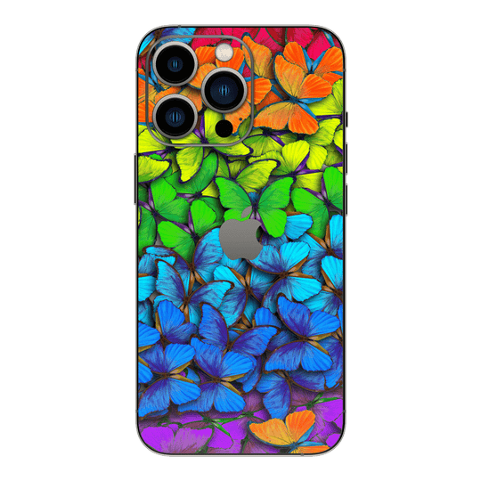 iPhone 13 Pro Print Printed Custom Signature Butterflies meeting Skin Wrap Sticker Decal Cover Protector by EasySkinz