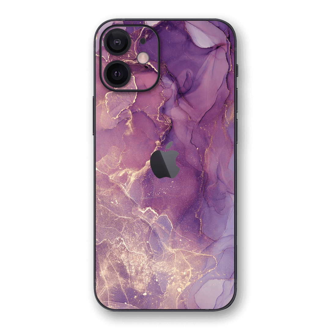 iPhone 12 SIGNATURE AGATE GEODE Purple-Gold Skin, Wrap, Decal, Protector, Cover by EasySkinz | EasySkinz.com