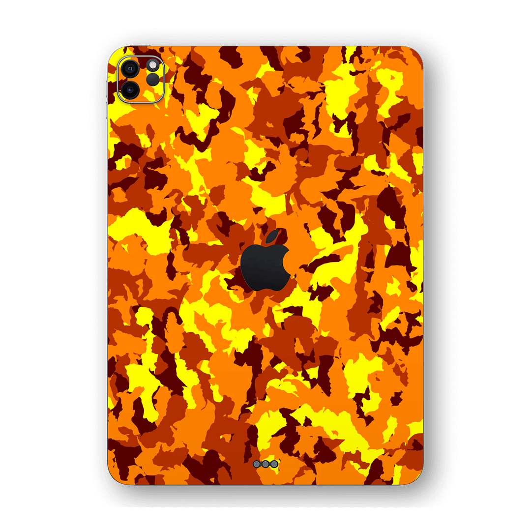 iPad PRO 12.9" (2020) Print Printed Custom SIGNATURE Fiery Camo Skin Wrap Sticker Decal Cover Protector by EasySkinz