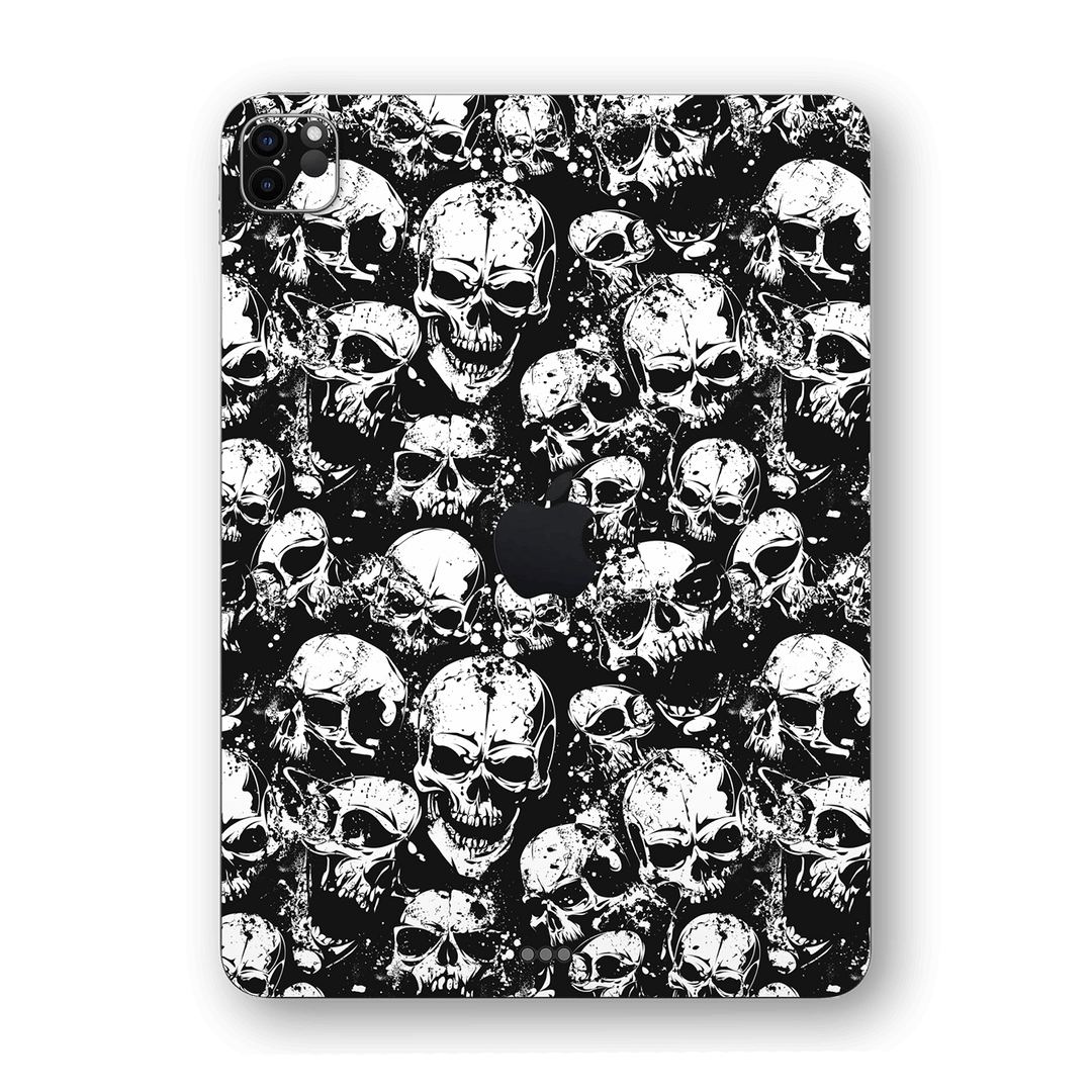 iPad PRO 11" (2020) SIGNATURE Black and White Horror Skull Skulls Skin, Wrap, Decal, Protector, Cover by EasySkinz | EasySkinz.com