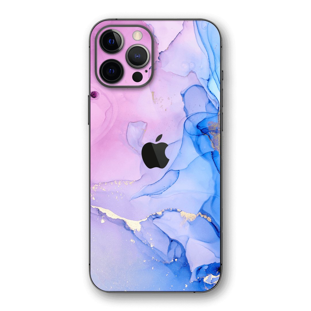 iPhone 12 Pro MAX SIGNATURE AGATE GEODE Pink-Blue Skin - Premium Protective Skin Wrap Sticker Decal Cover by QSKINZ | Qskinz.com