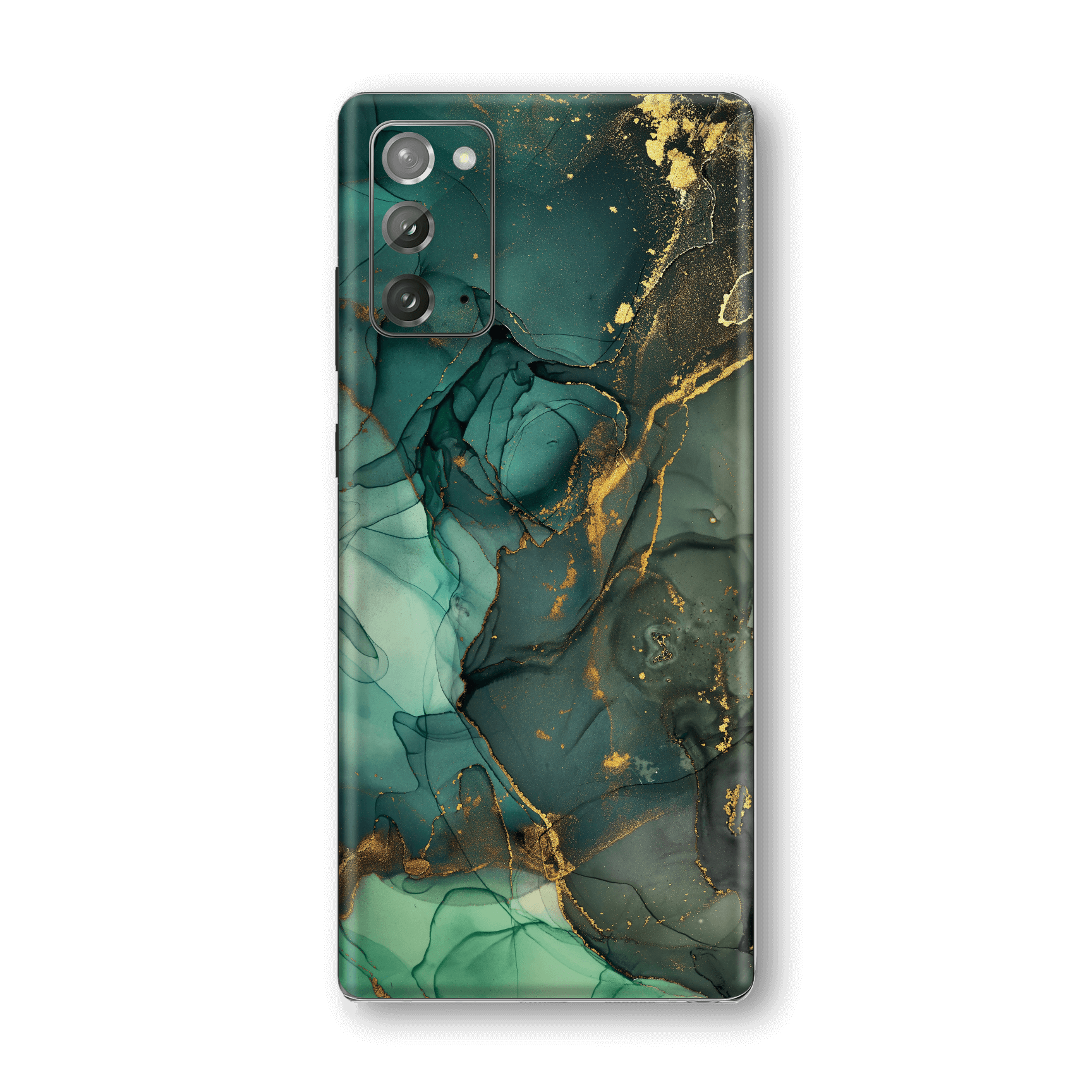 Samsung Galaxy NOTE 20 Print Printed Custom SIGNATURE AGATE GEODE Royal Green-Gold Skin, Wrap, Decal, Protector, Cover by EasySkinz | EasySkinz.com