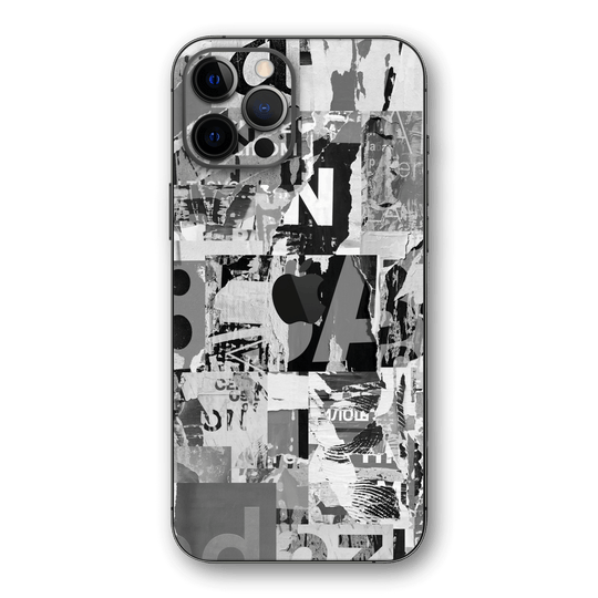 iPhone 12 PRO SIGNATURE Black & White Poster Skin - Premium Protective Skin Wrap Sticker Decal Cover by QSKINZ | Qskinz.com