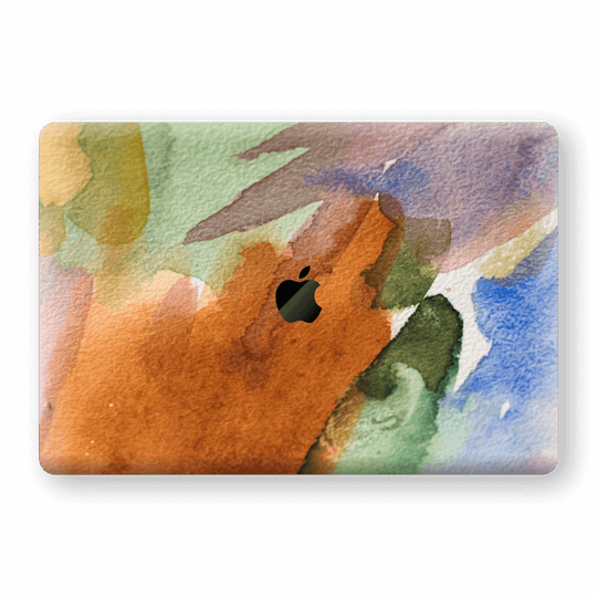 MacBook PRO 16" (2019) Print Custom Signature Warm Watercolour Pastel Skin Wrap Decal by EasySkinz