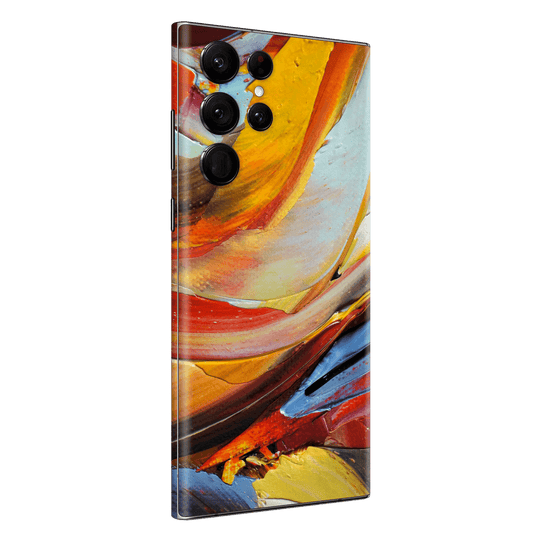 Samsung Galaxy S22 ULTRA Print Printed Custom Signature Oil Painting in Warm Colours Skin Wrap Sticker Decal Cover Protector by EasySkinz | EasySkinz.com