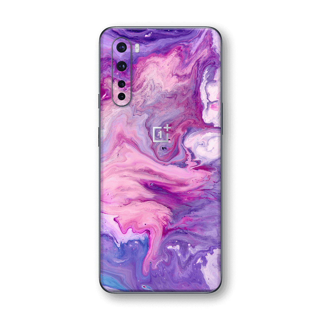 OnePlus Nord Print Printed Custom SIGNATURE Abstract PURPLE Paint Skin Wrap Sticker Decal Cover Protector by EasySkinz