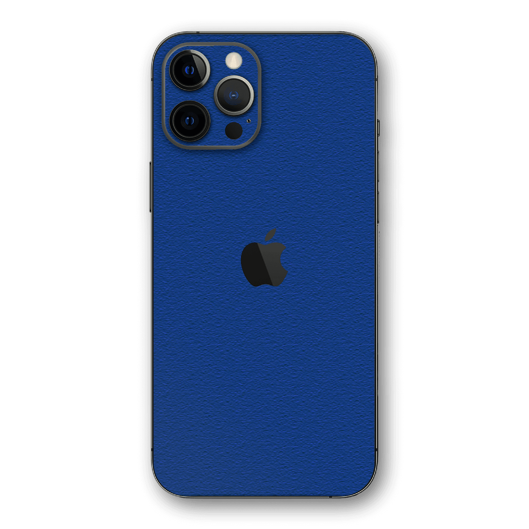 iPhone 12 Pro MAX LUXURIA Admiral Blue Textured Skin - Premium Protective Skin Wrap Sticker Decal Cover by QSKINZ | Qskinz.com