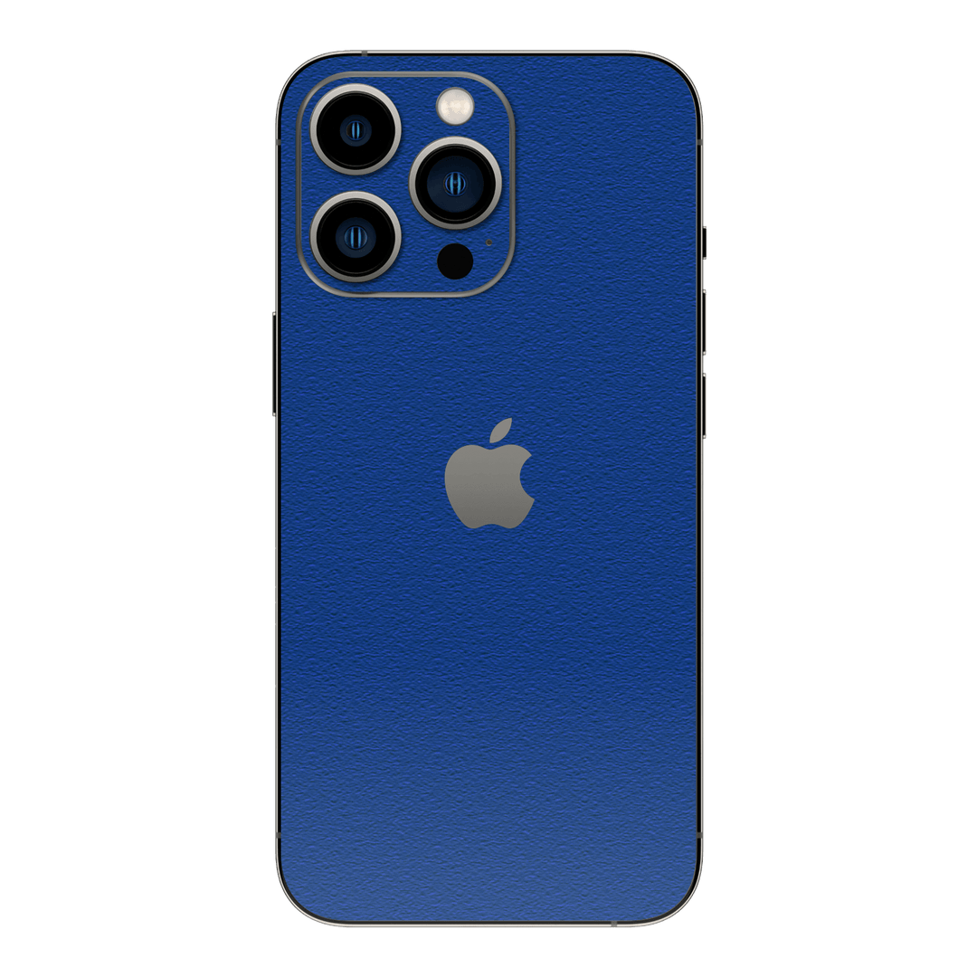 iPhone 14 Pro MAX LUXURIA Admiral Blue Textured Skin - Premium Protective Skin Wrap Sticker Decal Cover by QSKINZ | Qskinz.com