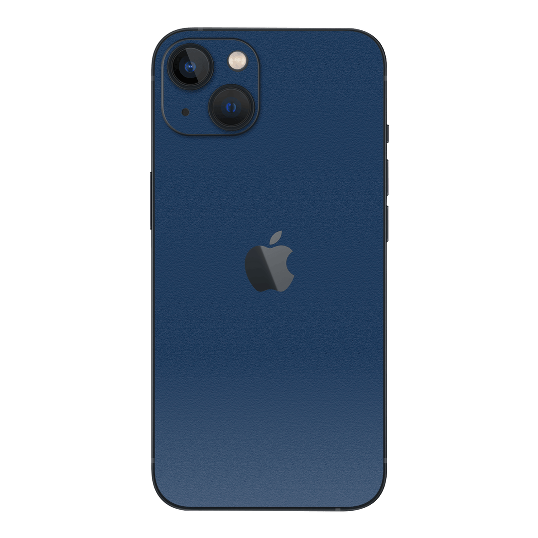 iPhone 13 MINI LUXURIA Admiral Blue Textured Skin - Premium Protective Skin Wrap Sticker Decal Cover by QSKINZ | Qskinz.com