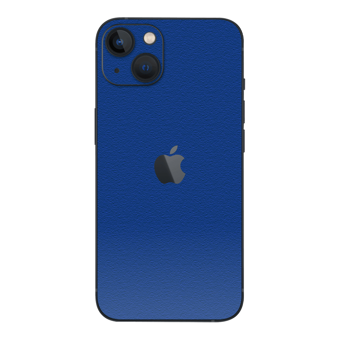 iPhone 14 LUXURIA Admiral Blue Textured Skin - Premium Protective Skin Wrap Sticker Decal Cover by QSKINZ | Qskinz.com