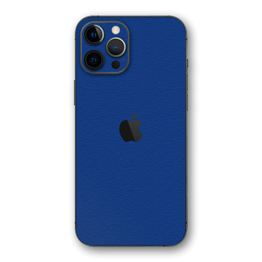 iPhone 12 PRO LUXURIA Admiral Blue Textured Skin - Premium Protective Skin Wrap Sticker Decal Cover by QSKINZ | Qskinz.com