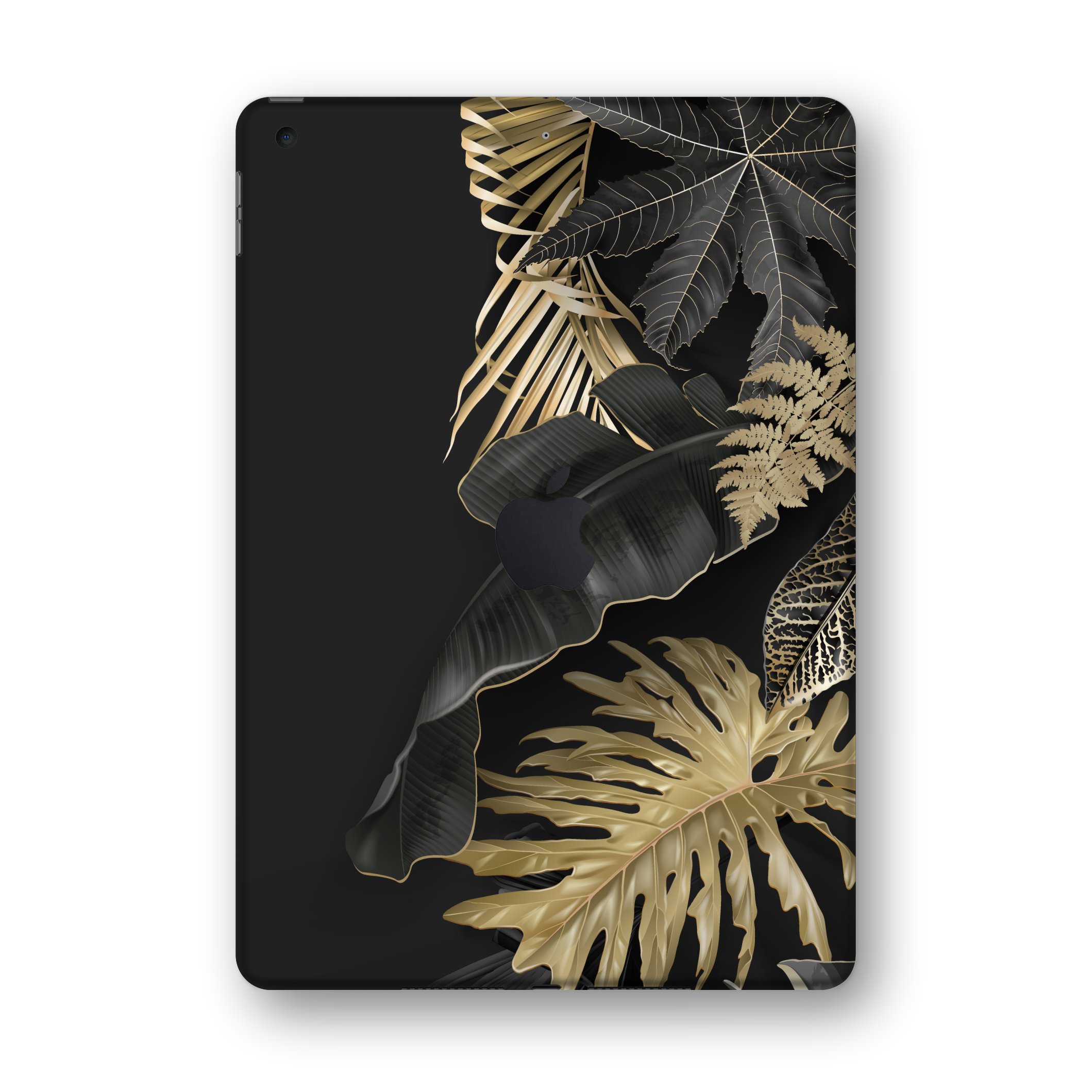 iPad 10.2 inch SIGNATURE Gold Tropical Leaves V3 Skin