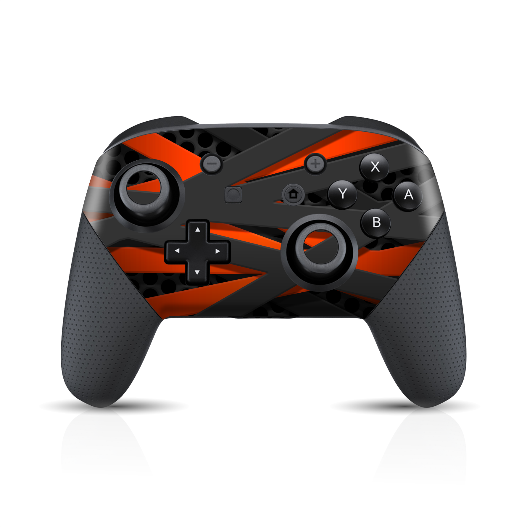 Nintendo Switch Pro CONTROLLER SIGNATURE Red FIBRE Skin