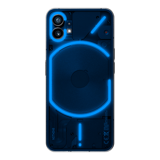 Nothing Phone (1) Glossy Coloured Transparent See-Through Clear SKY BLUE Skin Wrap Sticker Decal Cover Protector by EasySkinz | EasySkinz.com