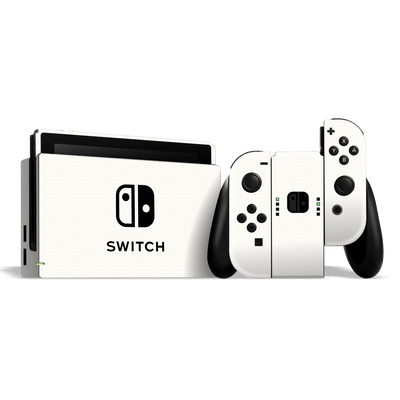 Nintendo SWITCH LUXURIA Daisy White Matt Textured Skin