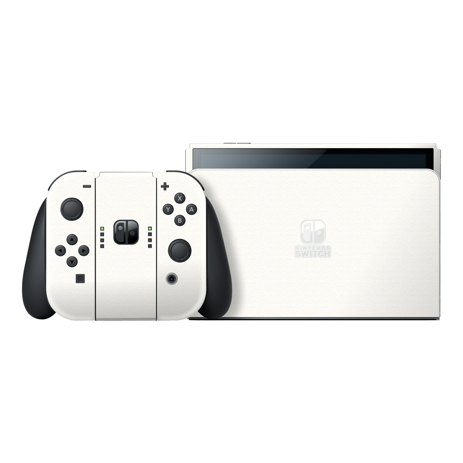 Nintendo Switch OLED Luxuria Daisy White 3D Textured Skin Wrap Sticker Decal Cover Protector by EasySkinz | EasySkinz.com