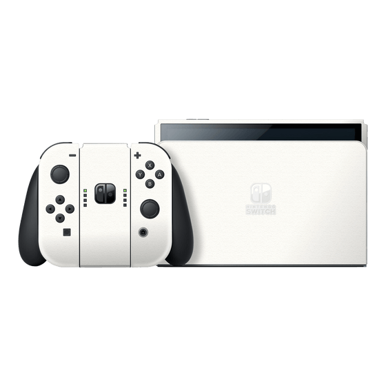 Nintendo Switch OLED LUXURIA Daisy White Textured Skin