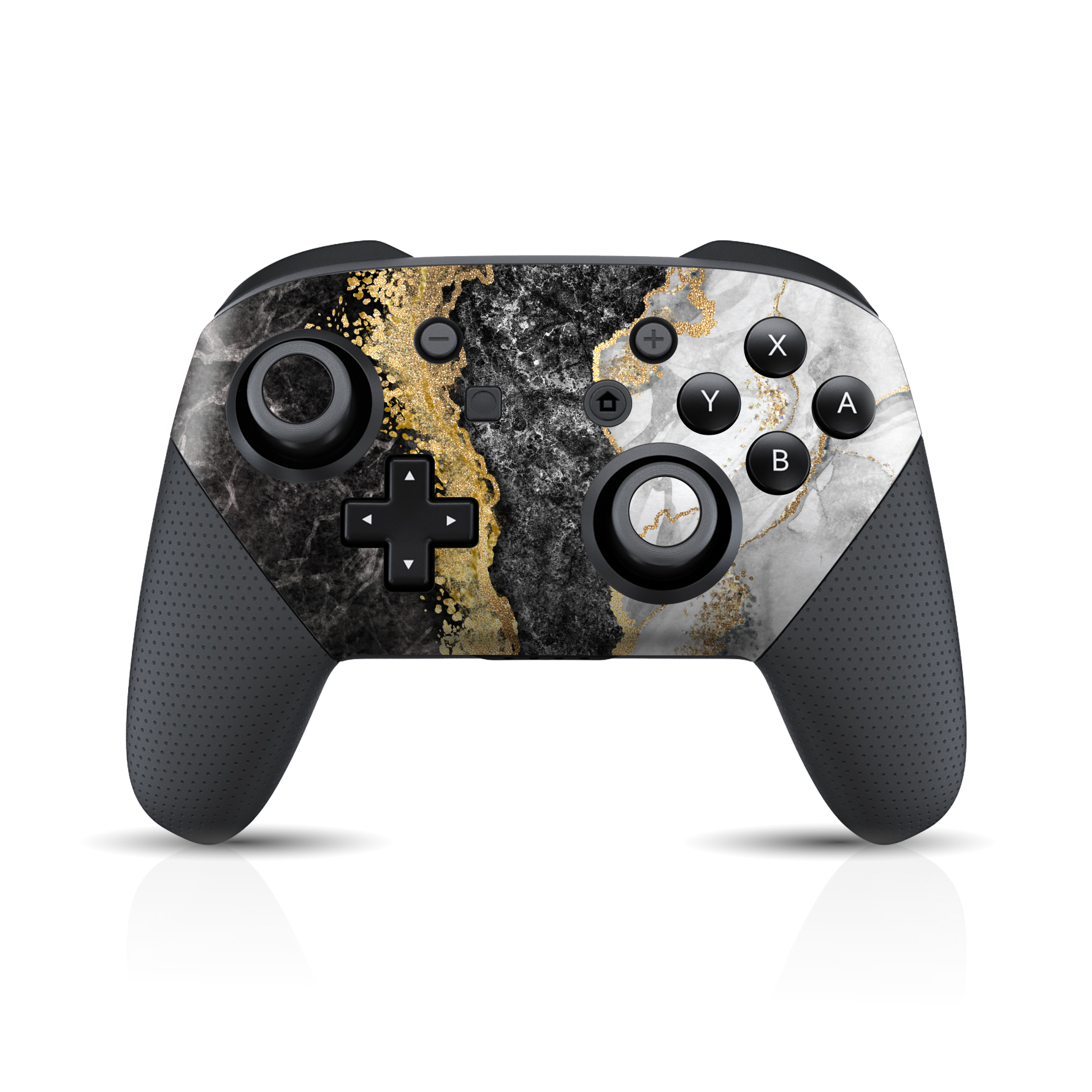 Nintendo Switch Pro CONTROLLER SIGNATURE Golden Slate Marble Skin