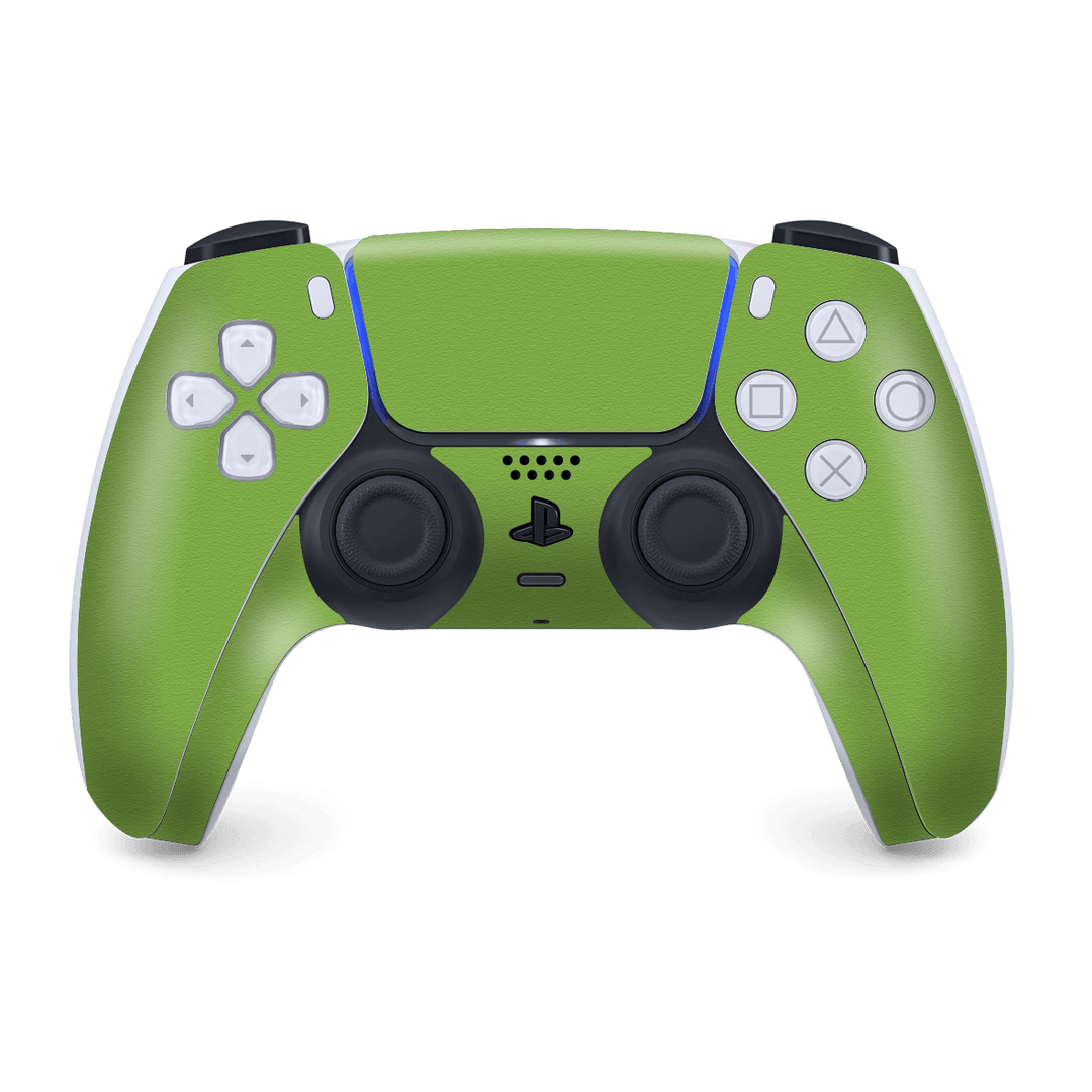 PS5 Playstation 5 DualSense Wireless Controller Skin - Luxuria Lime Green 3D Textured Skin Wrap Decal Cover Protector by EasySkinz | EasySkinz.com