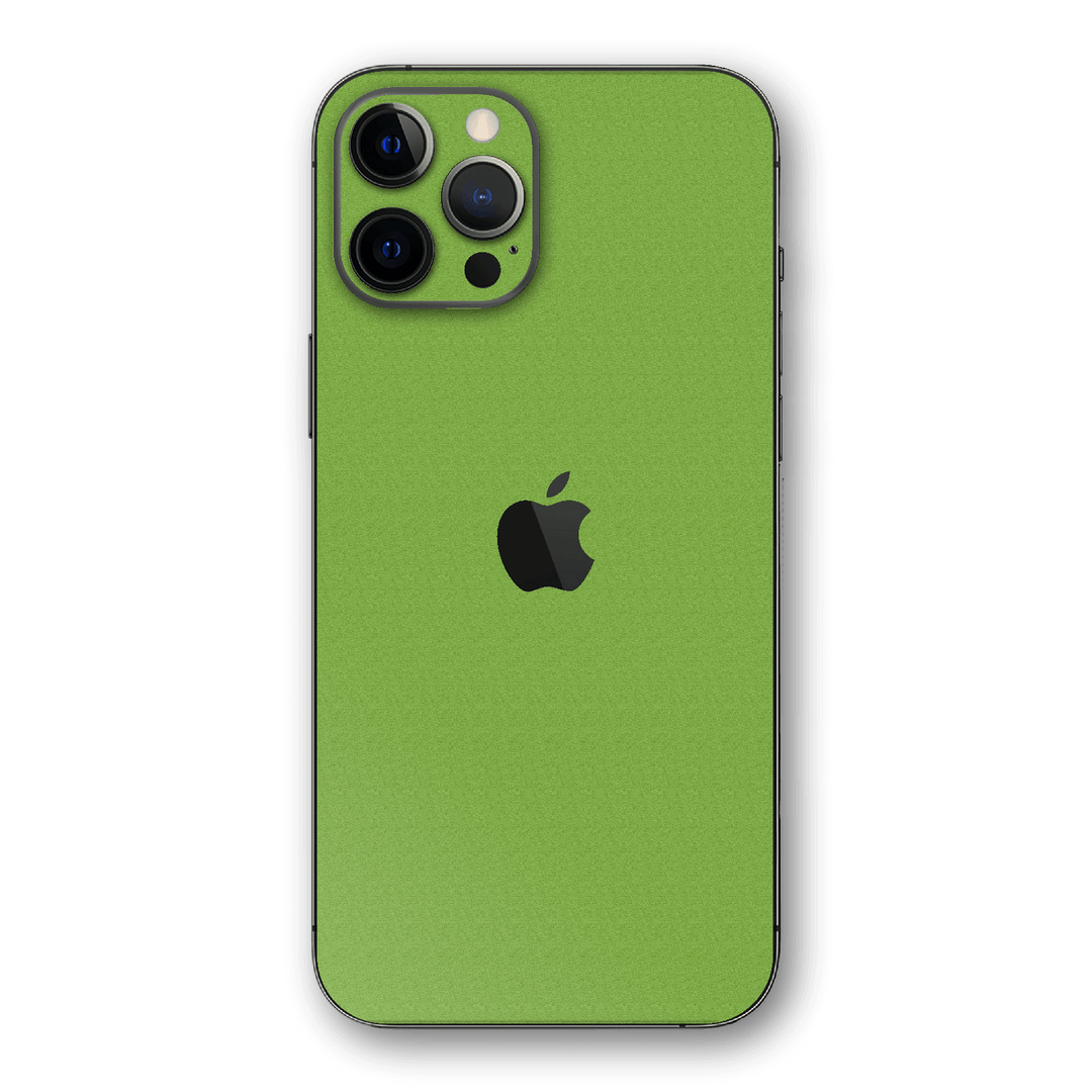 iPhone 12 Pro MAX LUXURIA Lime Green Textured Skin - Premium Protective Skin Wrap Sticker Decal Cover by QSKINZ | Qskinz.com