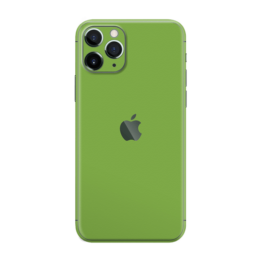 iPhone 11 PRO Luxuria Lime Green Matt 3D Textured Skin Wrap Sticker Decal Cover Protector by EasySkinz | EasySkinz.com