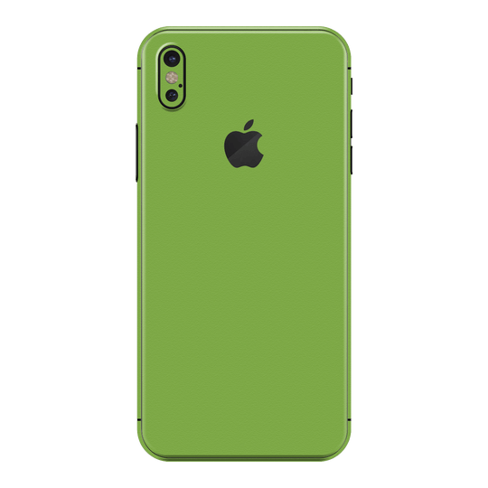 iPhone XS MAX Luxuria Lime Green Matt 3D Textured Skin Wrap Sticker Decal Cover Protector by EasySkinz | EasySkinz.com